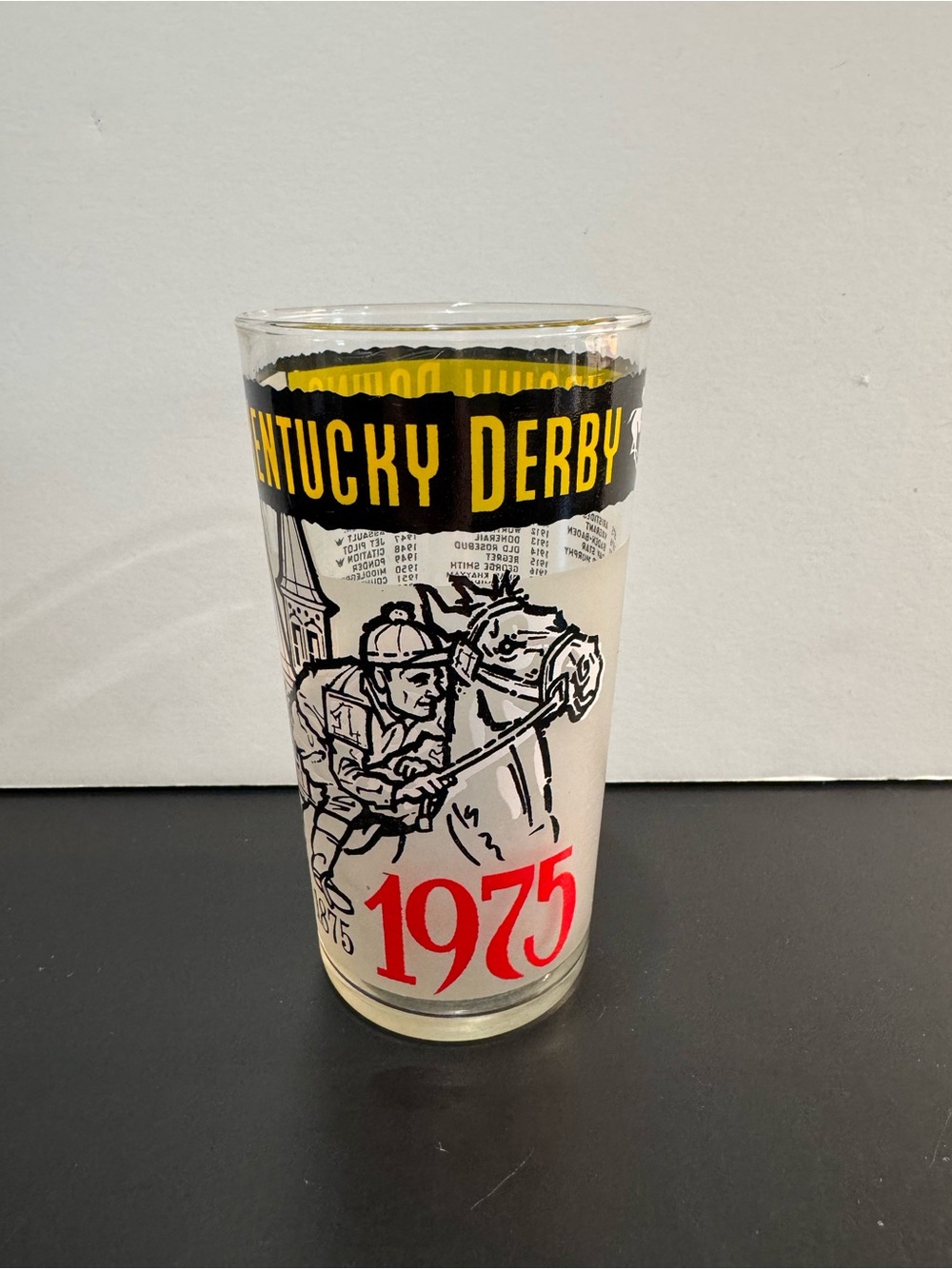 1975 Kentucky Derby 101 Mint Julep Glass